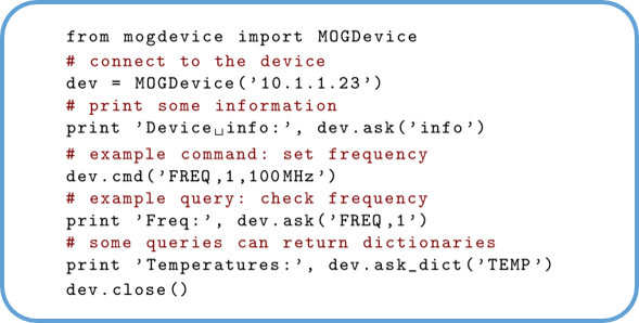 Example of Python bindings